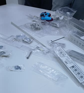 Team preparing for competition